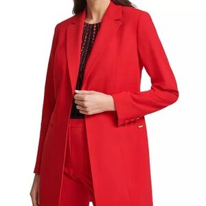 Calvin Klein Vibrant Red Women's Blazer